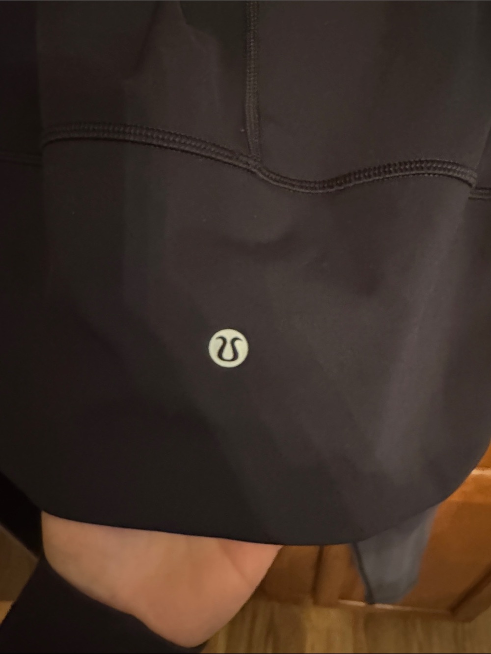 lululemon athletica Black Fold-Over Waist Leggings
